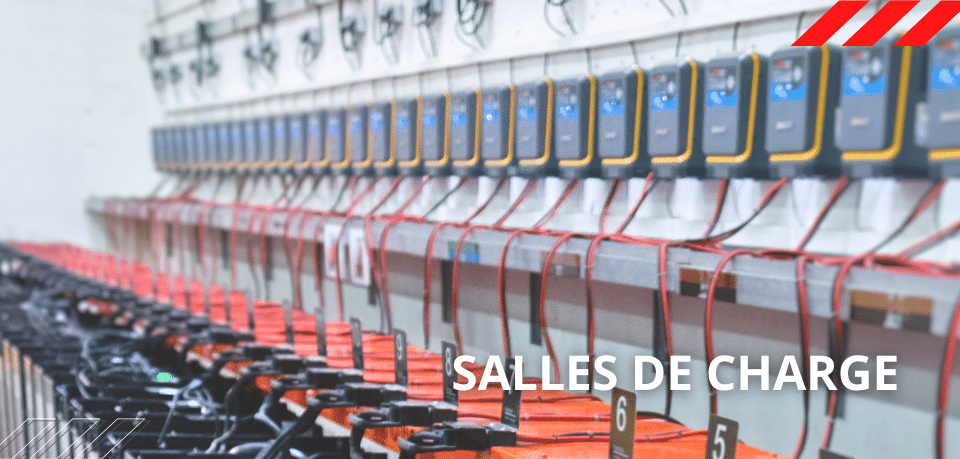 Salle de charge pour chariots élévateurs électriques