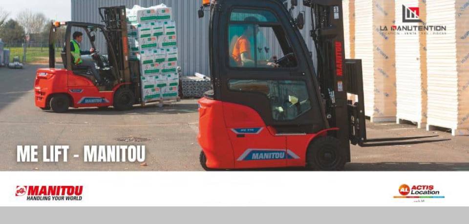 Chariot élévateur ME Lift MANITOU – 100% électrique