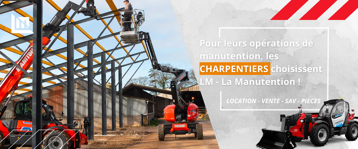 télescopique électrique charpentier Manitou